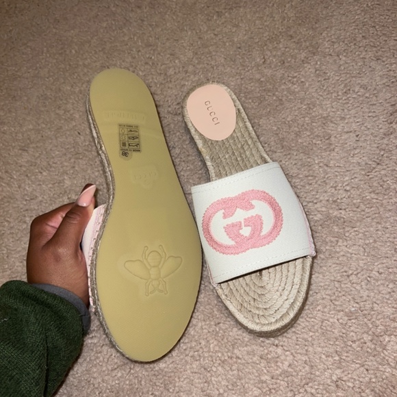 Gucci Women's Pilar GG Double Stack Espadrilles - Picture 5 of 8